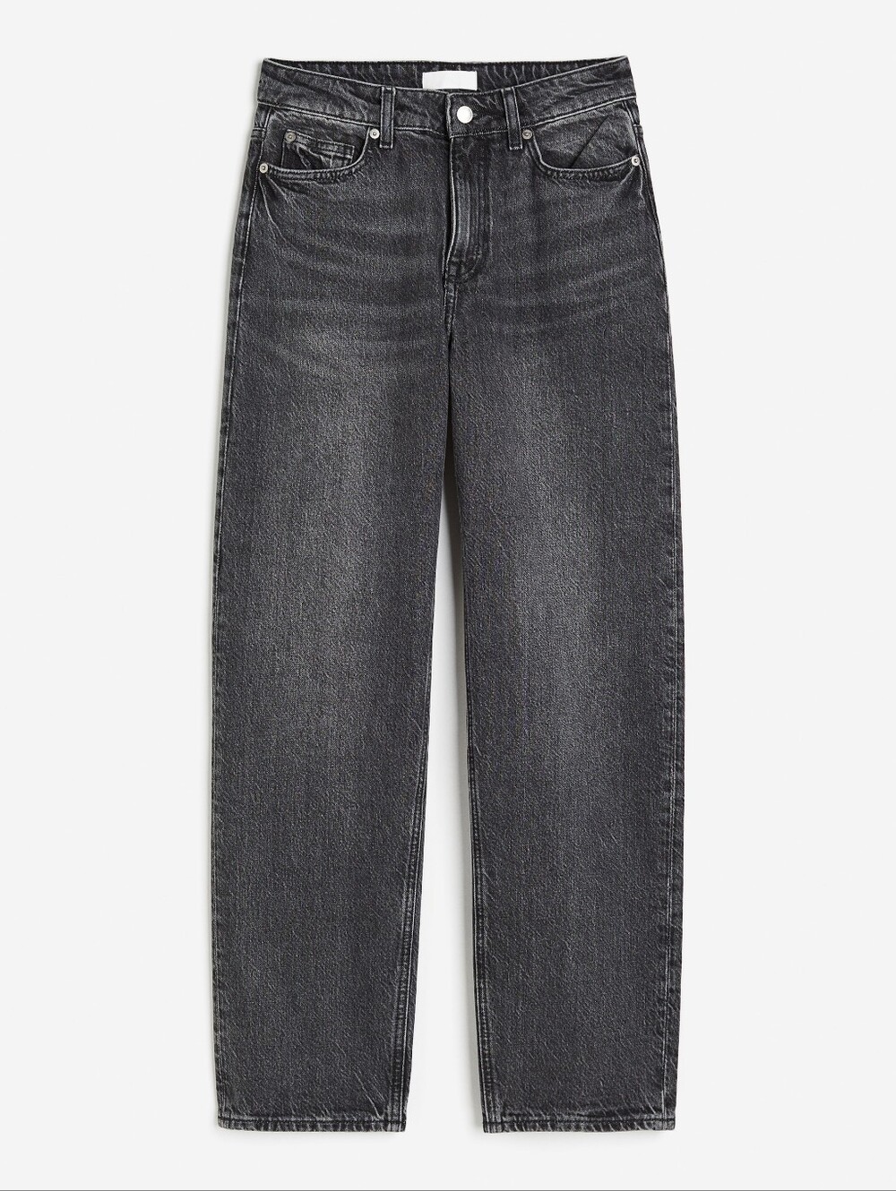 H&M Tapered Regular Jeans Dark Grey